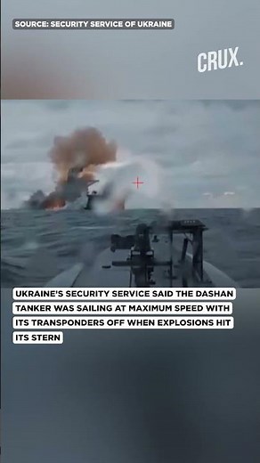Ukraine 'Disables' Russia's Shadow Fleet Vessel In Dramatic Black Sea Explosion