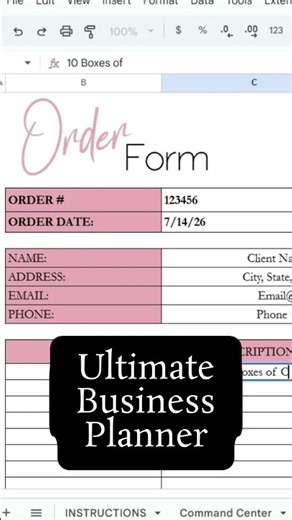 Business Planner Bundle - Google Sheets and Excel Spreadsheet Template - Small Business Management