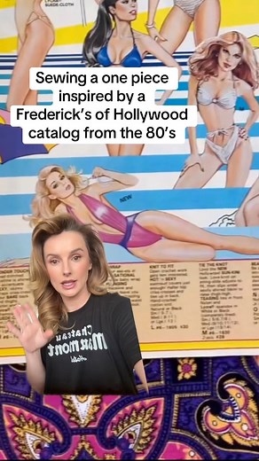 Sewing a one piece from an old Frederick’s of Hollywood catalog | Costumes by stormy