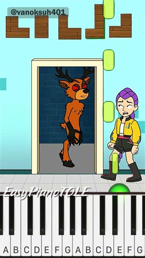 POV Block Puzzle Challenge Help Rumi escape From The Deer In 99 Night In The Forest - Piano Tutorial