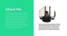 About myself - HTML Template by Nicepage