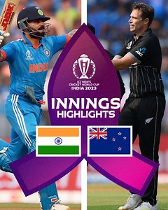 Opting to bat first, India set New Zealand a mammoth target in the first semi-final on the back of tons from Virat Kohli and Shreyas Iyer 🔥 Innings highlights 🎥 #CWC23 #INDvNZ | ICC - International Cricket Council