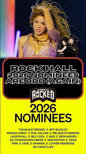 ROCK HALL 2026 Noms Are Weird & METALLICA X Sphere | The Podcast That Rocked #Shorts