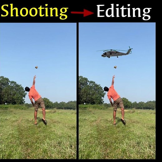 🚁 Helicopter Explosion VFX | Real Shoot + Editing Breakdown 💥 | Unreal Action Video