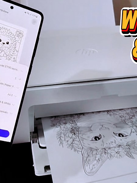 How To Setup HP Deskjet to WIFI with Phone and Print | HP Printer