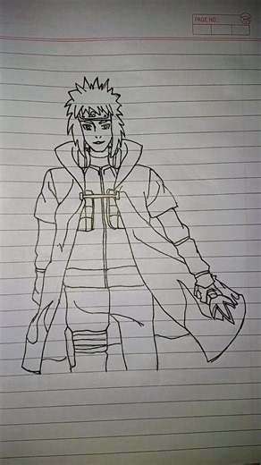 Minato Namikaze Drawing 🫡😵 #Minato #naruto