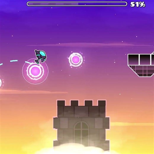 Day 37.5 Making Geometry Dash Castle Level #geometrydash #gd