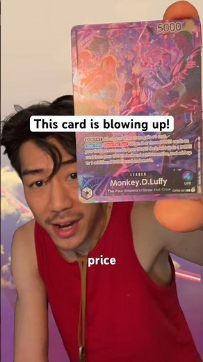 Luffy 2nd Anniversary card is on 🔥#onepiecetcg #onepiececardgame