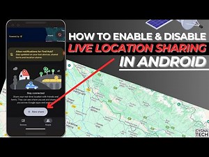 📍 How to Enable & Disable Live Location Sharing in Android (Share Phone Live Location with Friends)