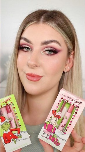 Colourpop x The Grinch Lip Kit Try On 💚 Holiday Glam Lips 💋