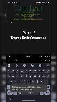 #1 Termux Basic Commands | Termux setyo kyse kre | Termux Course #termuxcommands #termuxtools