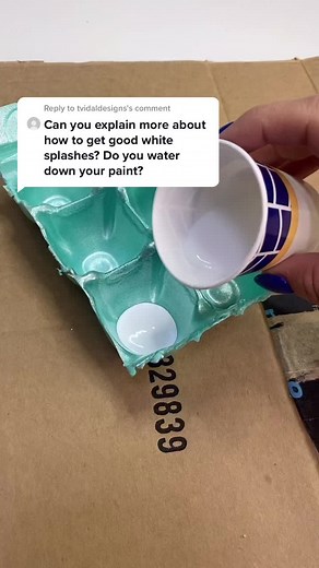 Splatter Painting Challenge: How to Create White Splash Designs