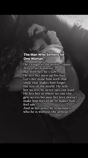 28K views · 653 reactions | The man who softens for one woman. #love #relationship #relationshipgoals #couple #fypシ #relatable | Thoughts into Words | Facebook