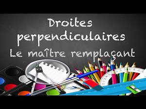 droites perpendiculaires