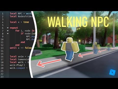 How To Make WALKING NPC'S in Roblox Studio