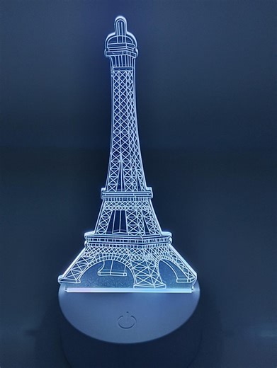 Eiffelturm LED Lampe Visual Nachtlicht RGB Multicolor - Etsy