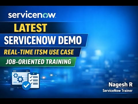 ServiceNow Demo for Freshers & Experienced | Latest Version