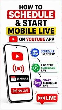 How to Schedule a Mobile Live Stream in YouTube App | Scheduled Live Stream Start Kaise Karenge