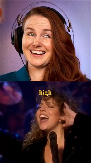 Why does Mariah touch her ear on those high notes?