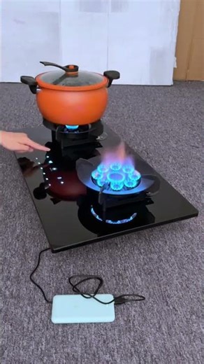 Liftable Double Gas Stove, Dual Burners with Adjustable Convenience ( # 2338 ) 1️⃣