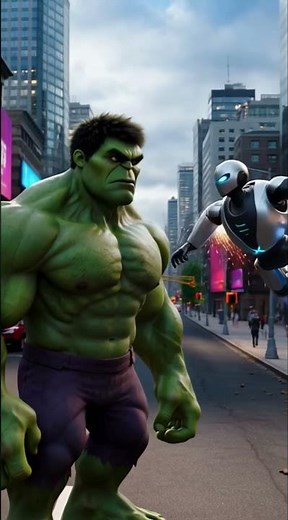 HULK vs GIANT ROBOT 🤖🔥 | Epic Battle in City | Hulk Animation