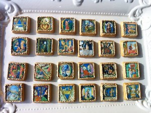 Illuminated manuscript cookies