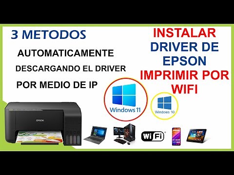 COMO INSTALAR DRIVER IMPRESORA EPSON E IMPRIMIR POR WIFI, WINDOWS 11
