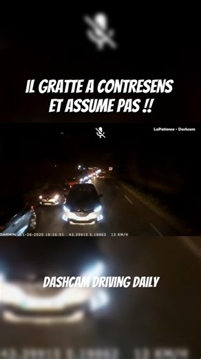 HE'S SCRATCHING IN THE WRONG WAY AND WON'T TAKE RESPONSIBILITY!! #dashcamfrance