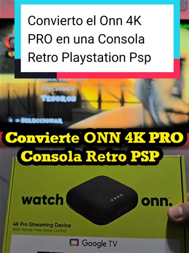 Probamos el tvbox Onn 4K Pro Streaming y te enseño cómo rinde emulando Playstation Psp. Síguenos en FB e IG como TecnologiadelValle2021 Todos los modelos de tvbox Onn lo tenemos disponibles en Nicaragua 🇳🇮 Pedidos al # 8️⃣9️⃣7️⃣1️⃣0️⃣2️⃣7️⃣7️⃣ #tvbox #onn #retrogaming #gow #psp