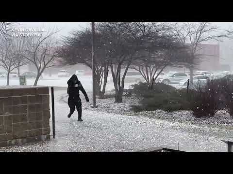 Iowa Tornado Watch: Iowa State campus pelted by large hail