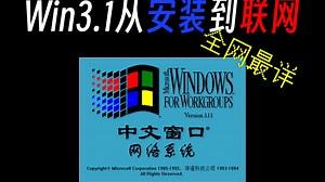 「全网最详」Win3.1(WFW3.11)从安装到联网全过程