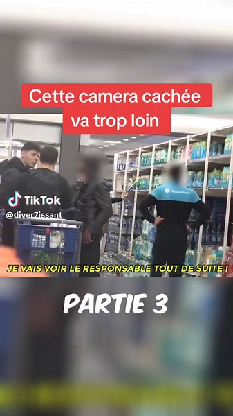 #cameracachée #supermarché #police #reaction #pourtoi #viral #fyp