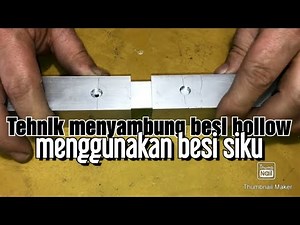 CARA MENYAMBUNG BESI HOLO MENGGUNAKAN BESI SIKU DAN BAUT TANPA DI LAS