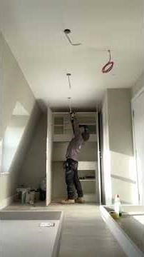 making router for led diffuser #industrialelectrician #constructioncompany #kitchen #construction