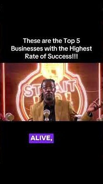 These are the top 5 businesses with the highest rate of success! #business #moneytips #career #howto