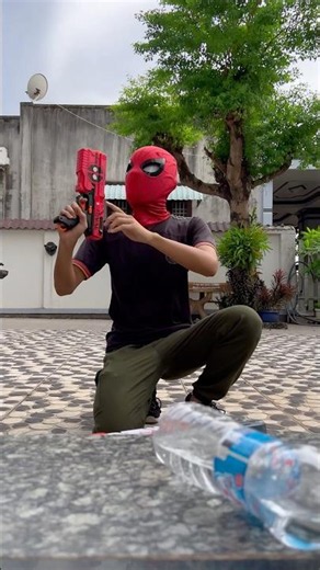 Spider-Man With a Gun #spiderman #comedyvideo #nerfsniper