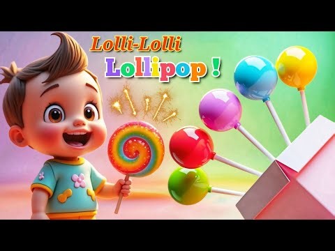 Colourful Lollipop Song 🍭 | Sweet Candy Rhymes For Babies & Kids Songs | In English |