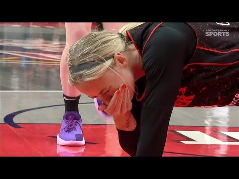 👀 TECH, Sophie Cunningham ELBOWED in MOUTH but still called for foul | Indiana Fever WNBA basketball