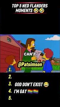 Top 5 Ned Flanders Moments You Forgot Happened! 😂 Left Ned completely speechless. 💀