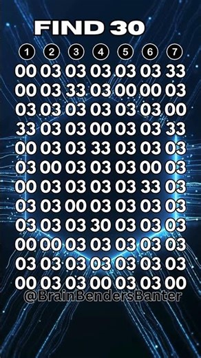 Test Your COGNITIVE Brain Skills With This FAST Number Game! #shorts