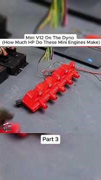 Mini V12 On The Dyno ( How Much HP Do These Mini Engines Make ) #DIY #engine #diyproject #v12eng