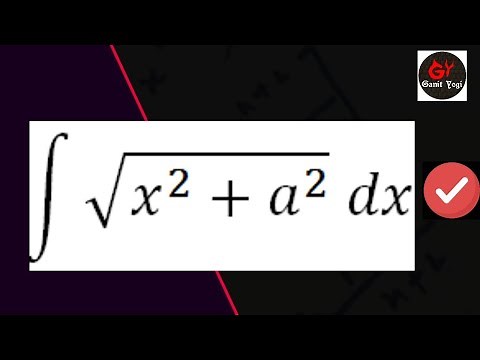 Integral of Root of x^2+a^2 | Integrate the Square Root of a Quadratic | #RootOfx^2+a^2