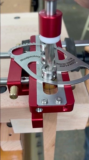 Get the exact dowel spacing YOU want with the Cam-A-Line Dowel Guide. #shorts #woodpeckerstools
