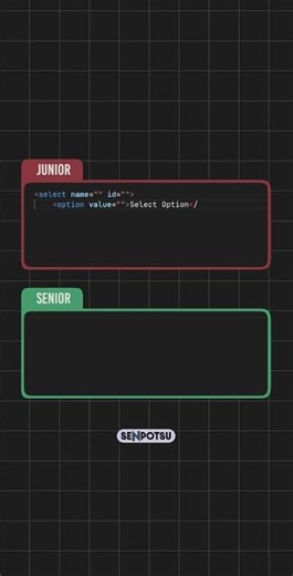 Junior vs Senior | Web Development | HTML Tips | JS 8 1