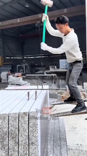 Precision Stone Splitting with Simple Tools