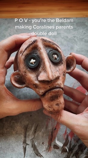 Creating Coraline Doll with Button Eyes | Beldam Returns