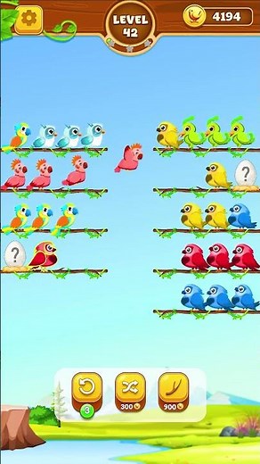 Bird Sort Game: Color Puzzle Level 42