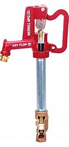 Merrill MFG AFNL7504 Any-Flow No Lead Hydrant, 3/4" Pipe Connection, 4' Bury Depth (48 inches), 1" Galvanized Standing Pipe, Total Length: 81.5"