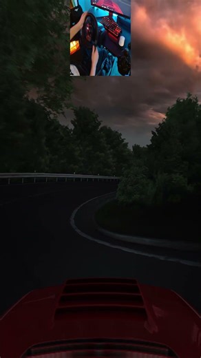 Akina downhill hairpin.Slow entry, clean exit.#drift #touge #initiald #simracing #cars