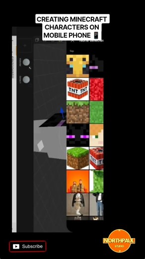 How to create enderman in Prisma 3D Minecraft Characters